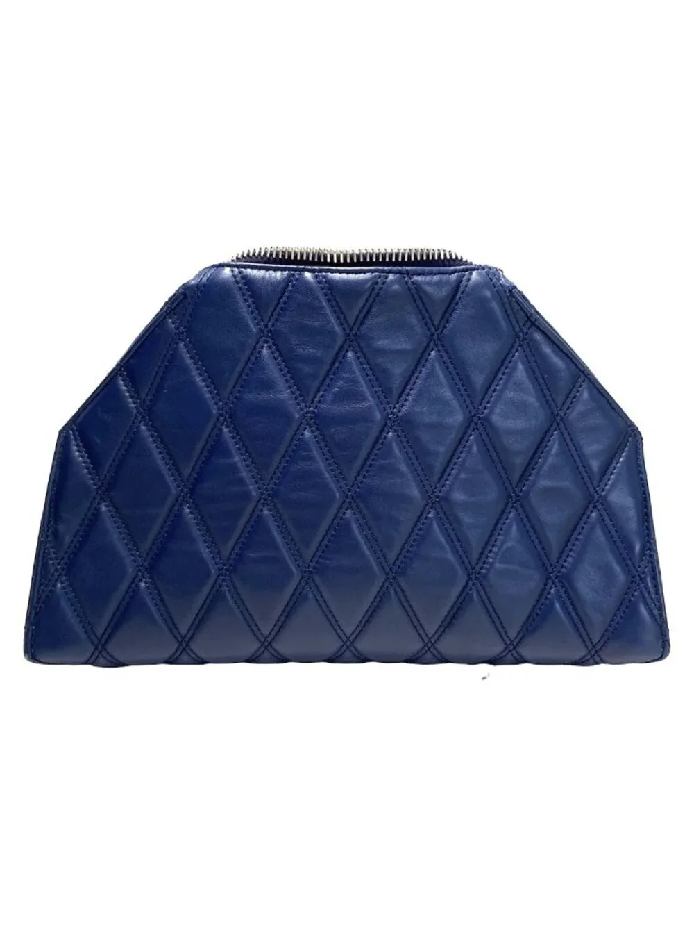 Balenciaga Clutch Navy Quilted Leather